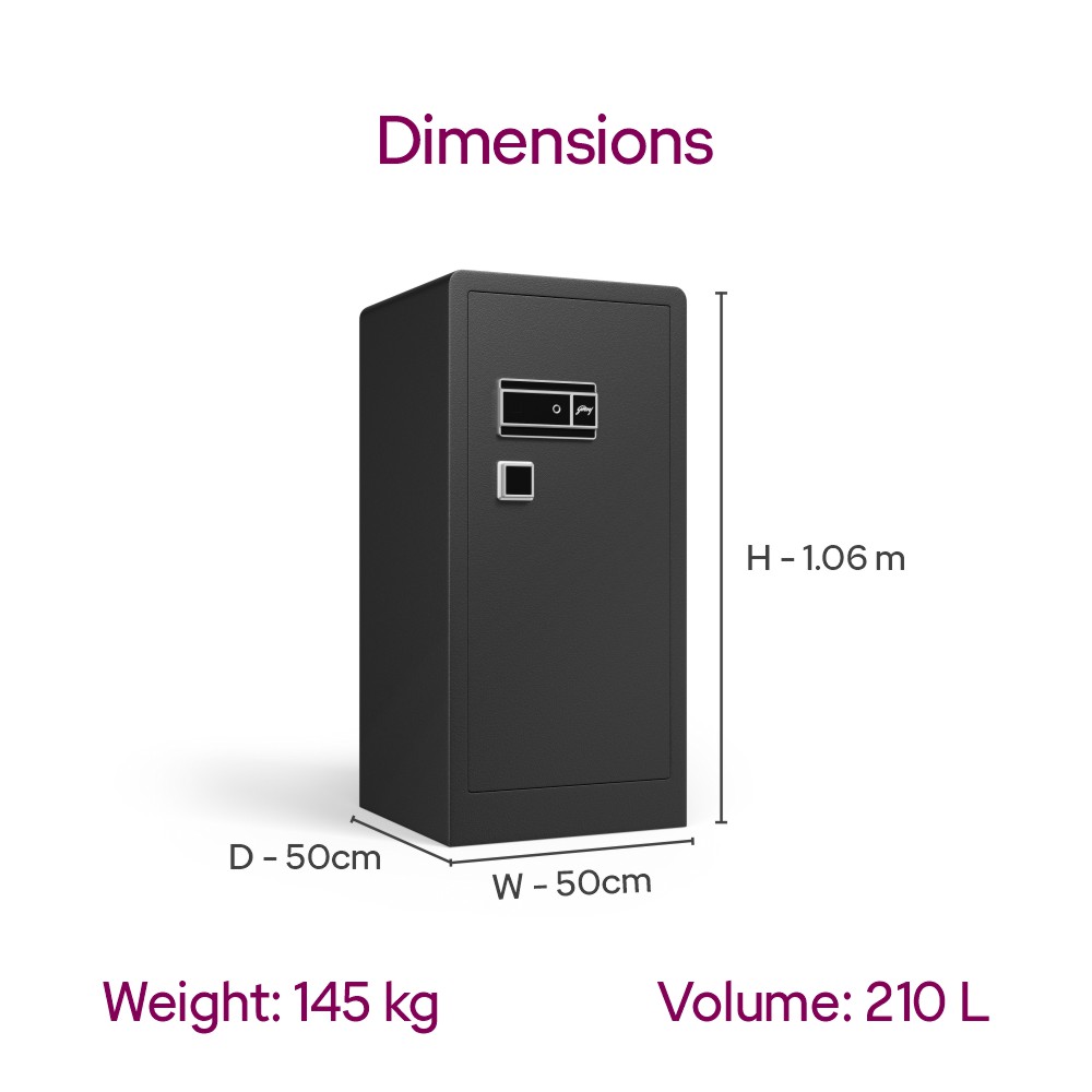 Godrej NX Advanced 210 L Digi+ Bio + Mechanical Home Locker